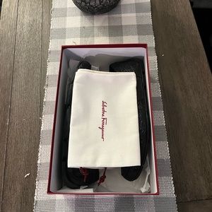 Salvatore Feragammo Crocodile Skin Loafers